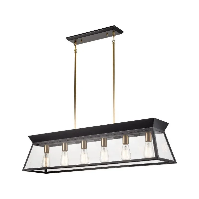 White track lighting for a clean lookLucian Island Chandelier