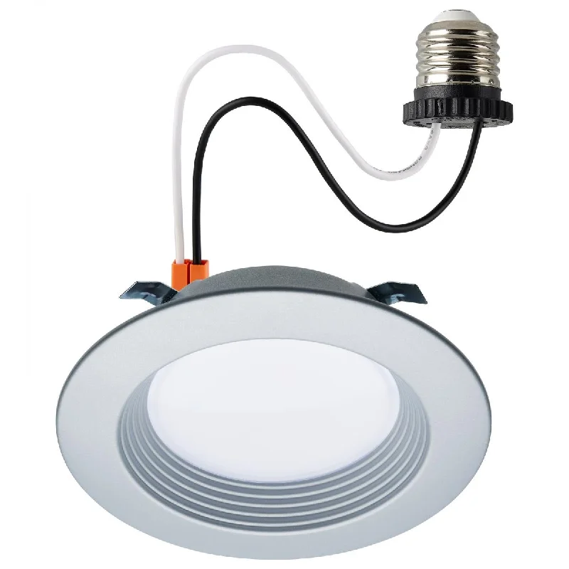 Shock - Resistant Industrial Lighting for Vibrating Machinery Areas4 inch Retrofit LED Can Light, 7 Watts, 600 Lm, Selectable 2700K to 5000K, Nickel Baffle Trim Shock - Resistant Industrial Lighting for Vibrating Machinery Areas4 inch Retrofit LED Can Light, 7 Watts, 600 Lm, Selectable 2700K to 5000K, Nickel Baffle Trim