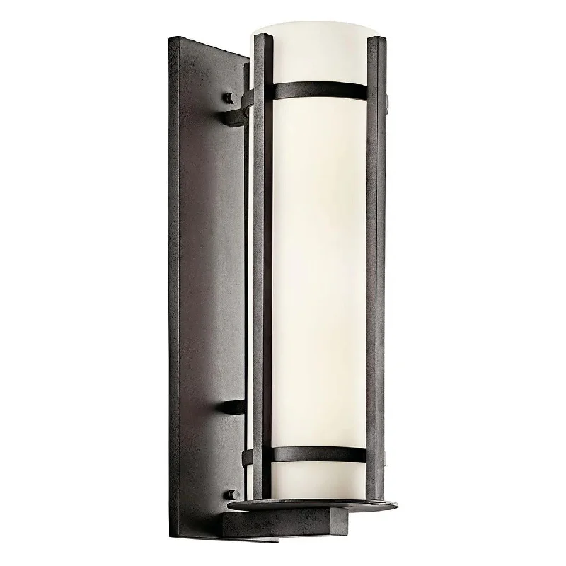 Industrial Lighting for Electronics ManufacturingCamden 22 In 2-Lights Outdoor Wall Light With Satin Etched Opal Glass, Bronze Finish