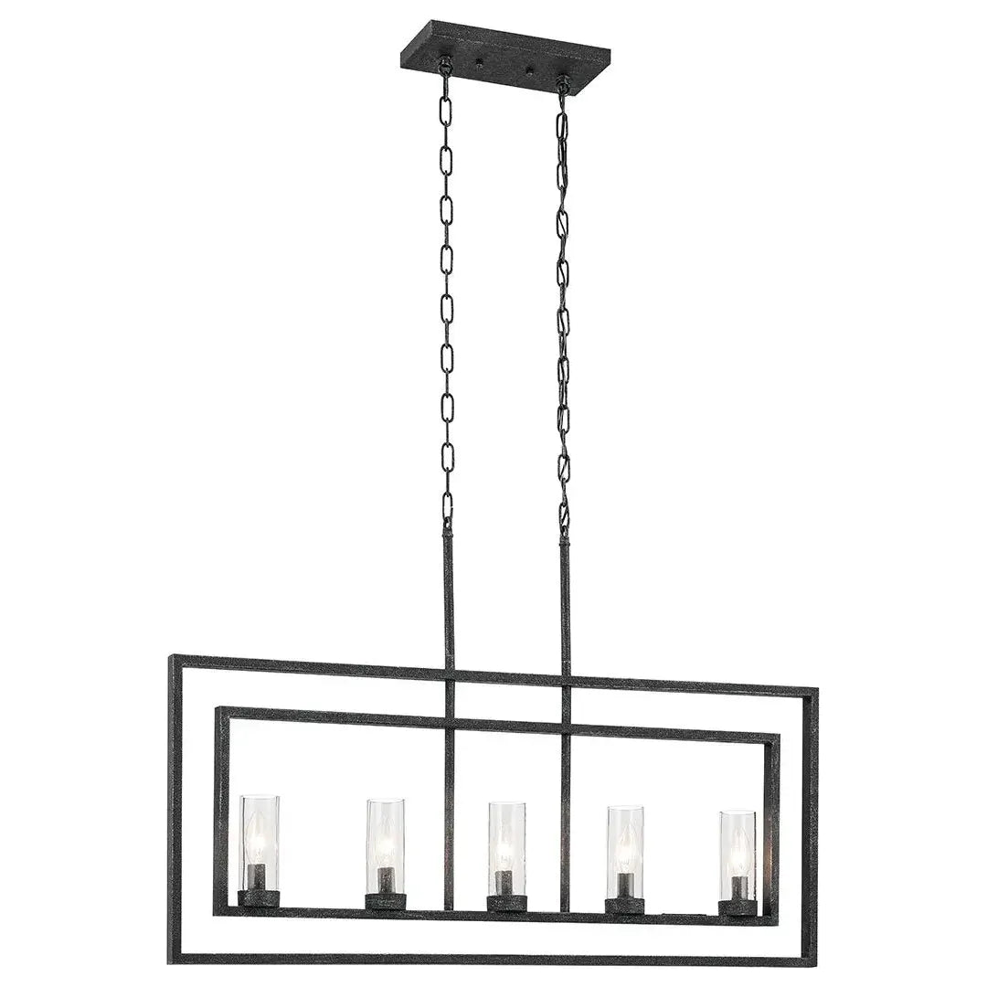 Track lighting with a chunky, bold designVervain 5-Light Linear Chandelier