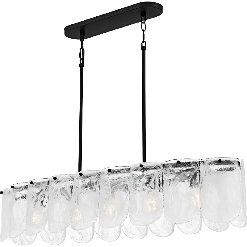Track lighting with clear glass shadesCassidy Linear Chandelier