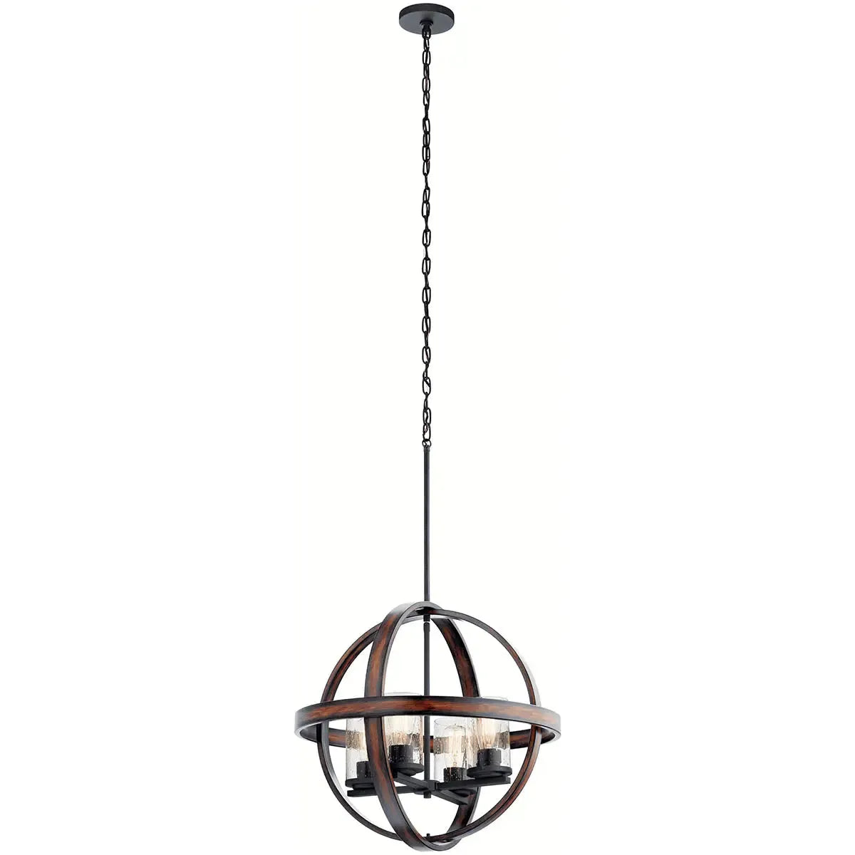 Wireless track lighting for easy installationBarrington 4-Light Orb Pendant