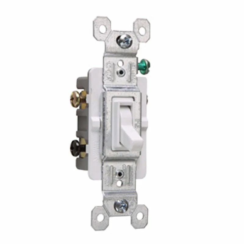 Industrial Exit Sign Lighting for Quick EvacuationTrademaster 3-Way Toggle Light Switch, 15-Amp, 120V, White Industrial Exit Sign Lighting for Quick EvacuationTrademaster 3-Way Toggle Light Switch, 15-Amp, 120V, White