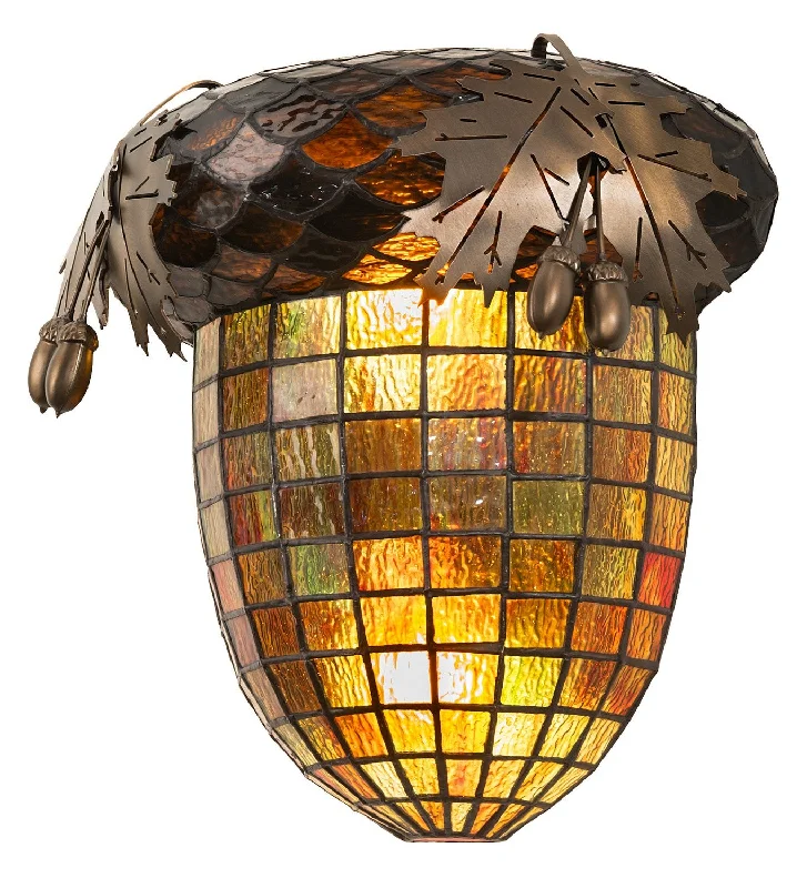 Low - Bay Industrial Lighting Fixtures for Small FactoriesOak Leaf & Acorn Two Light Wall Sconce Low - Bay Industrial Lighting Fixtures for Small FactoriesOak Leaf & Acorn Two Light Wall Sconce
