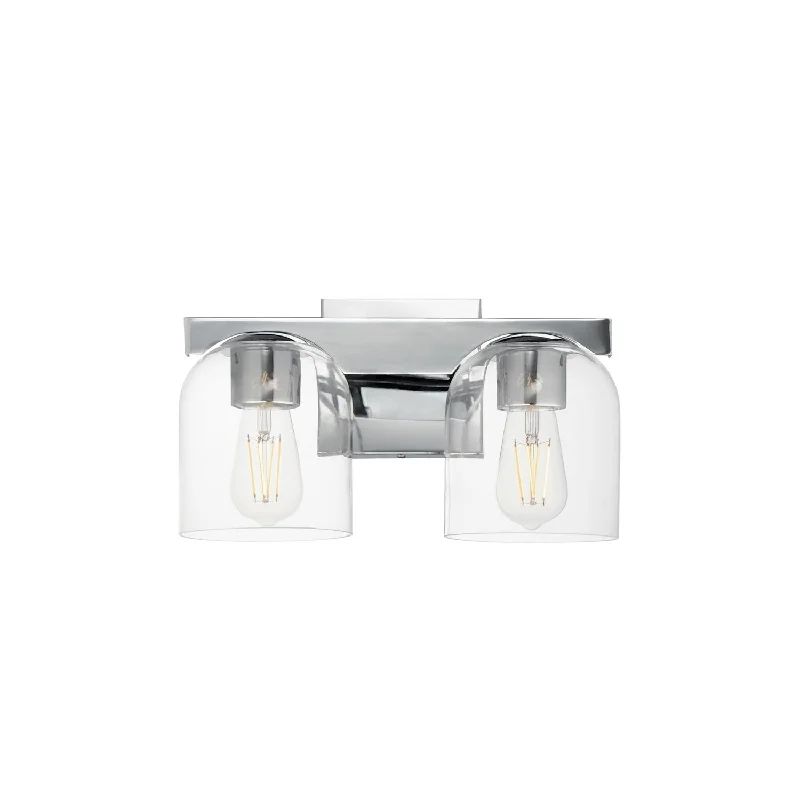 Industrial Wall - Mounted Lighting for Workshop WallsScoop Two Light Bath Vanity