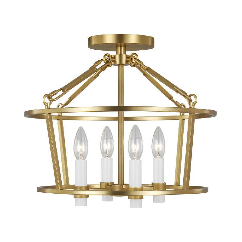 Rustic track lighting for farmhouse decorMarston Semi-Flush Mount Ceiling Light