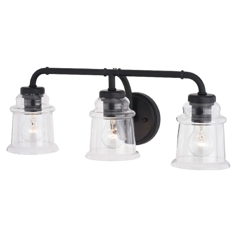 Low - Bay Industrial Lighting Fixtures for Small FactoriesToledo Three Light Vanity Low - Bay Industrial Lighting Fixtures for Small FactoriesToledo Three Light Vanity