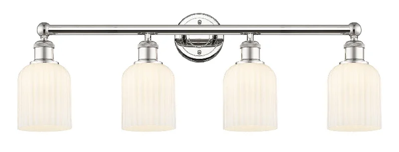 Industrial Flood Lighting for Outdoor Loading DocksEdison Four Light Bath Vanity
