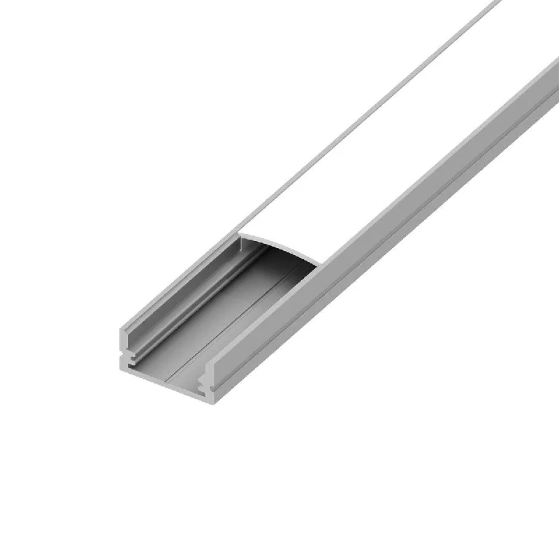 Adjustable Industrial Lighting for Flexible IlluminationS1 Channel Bundle for Tape lights Up To 12mm, 48in., Classic Frosted Lens, Aluminum