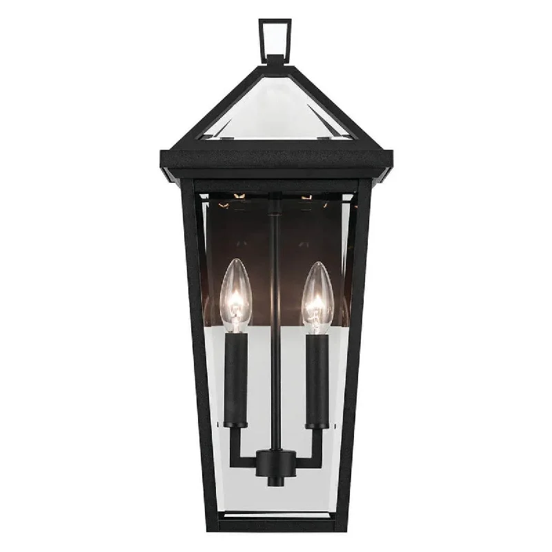 Shock - Resistant Industrial Lighting for Vibrating Machinery AreasRegenge 20 In 2-Lights Outdoor Wall Light With Clear Beveled Glass, Black Finish Shock - Resistant Industrial Lighting for Vibrating Machinery AreasRegenge 20 In 2-Lights Outdoor Wall Light With Clear Beveled Glass, Black Finish