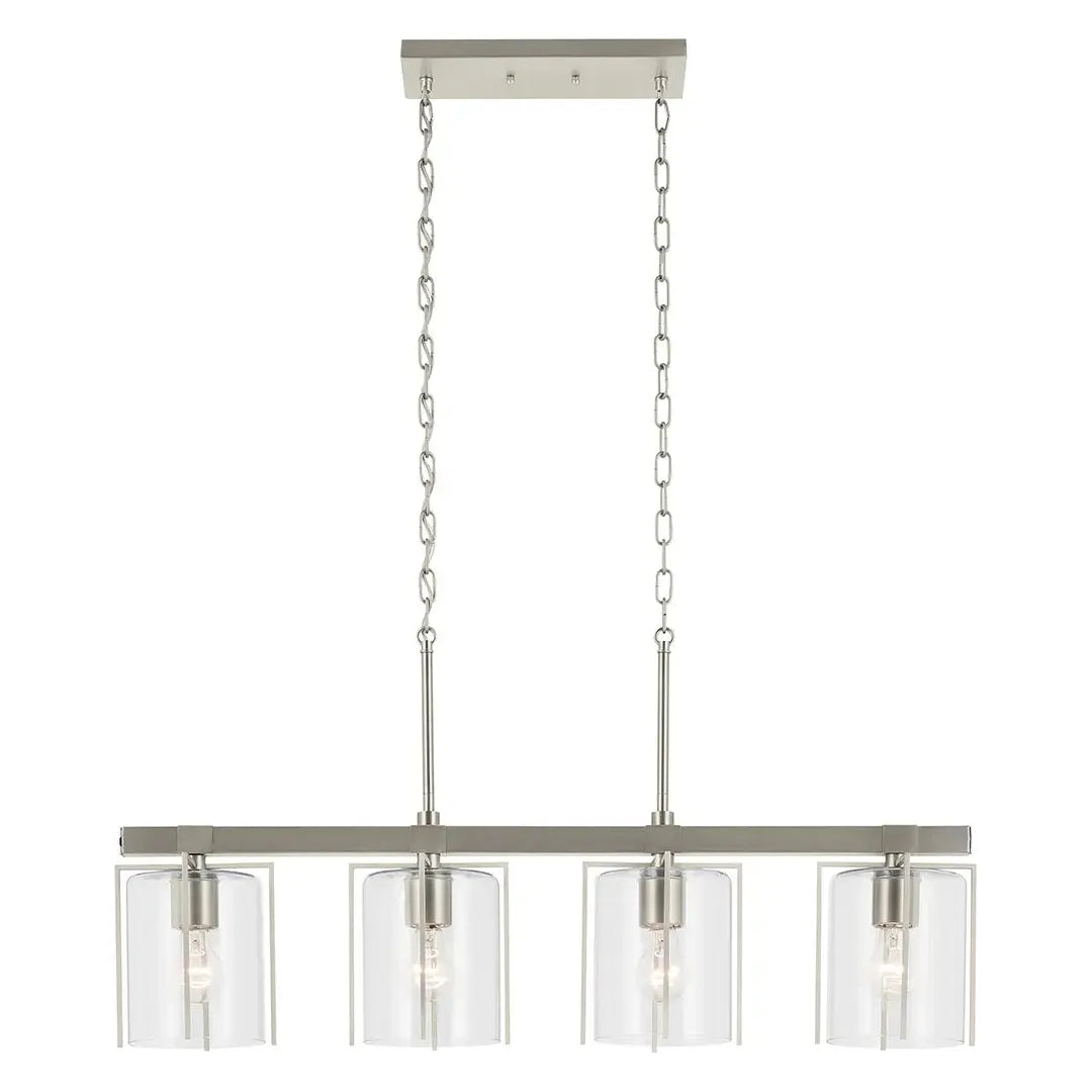 Track lighting for modernizing traditional interiorsBirk 4-Light Linear Chandelier Track lighting for modernizing traditional interiorsBirk 4-Light Linear Chandelier