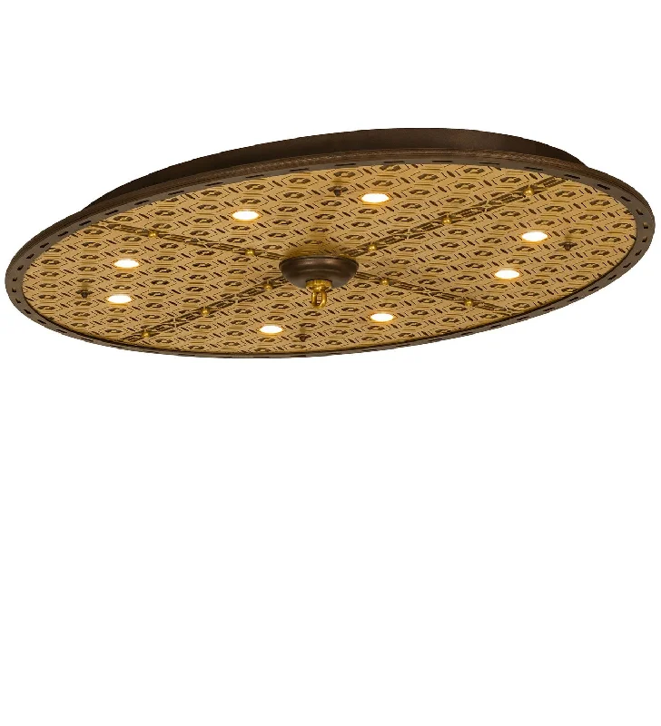 Industrial Lighting for Electronics ManufacturingGeometric Eight Light Ceiling Medallion