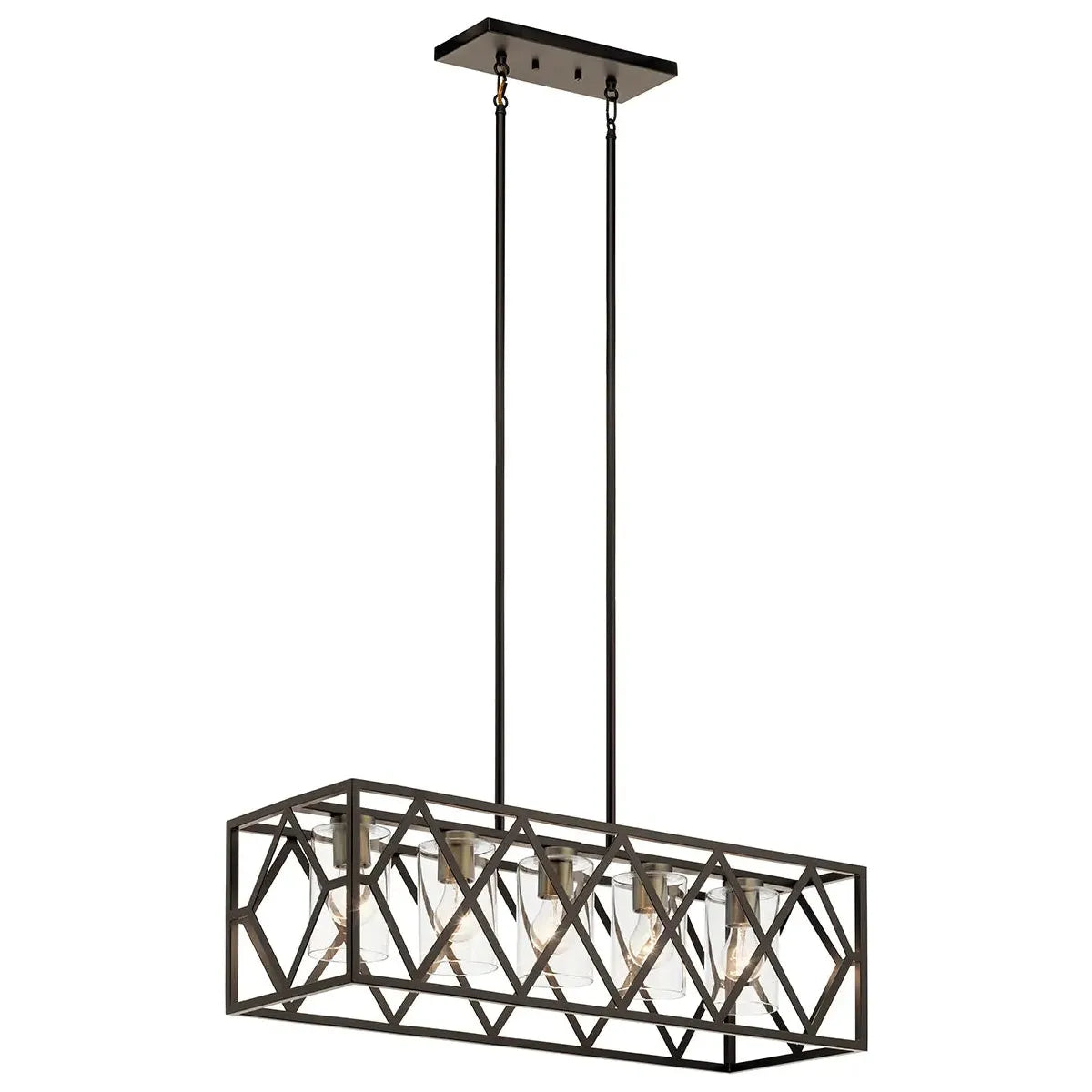 Track lighting for high - ceiling spacesSolander 5-Light Linear Chandelier