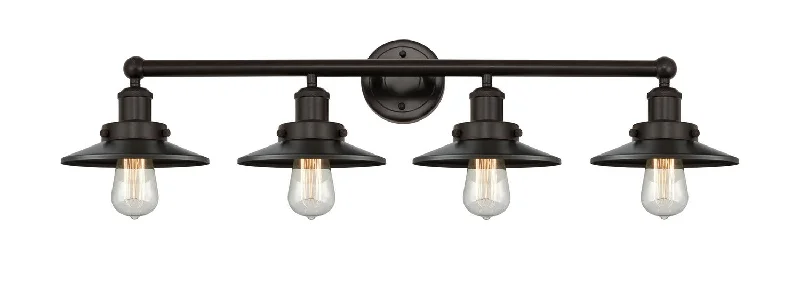 Industrial Lighting for Pharmaceutical ManufacturingFranklin Restoration Four Light Bath Vanity Industrial Lighting for Pharmaceutical ManufacturingFranklin Restoration Four Light Bath Vanity
