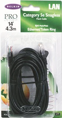 Track lighting with a sleek profileBelkin Cat5E Snagless Patch Cable Rj45 Connectors 14 Ft. Black