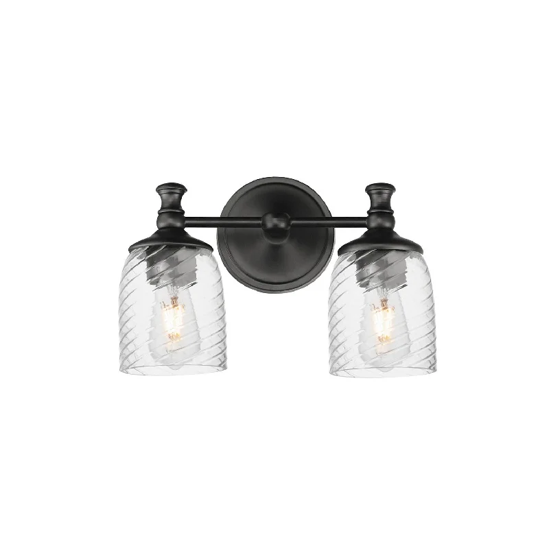 Industrial Lighting for Textile MillsSwirl Two Light Wall Sconce