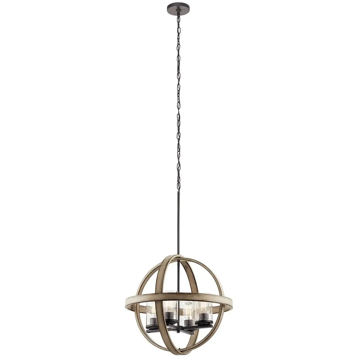 Track lighting with multiple heads for flexibilityBarrington 4-Light Orb Pendant