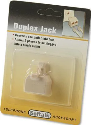 Industrial - style track lighting for loftsTelephone Duplex Jack Ivory