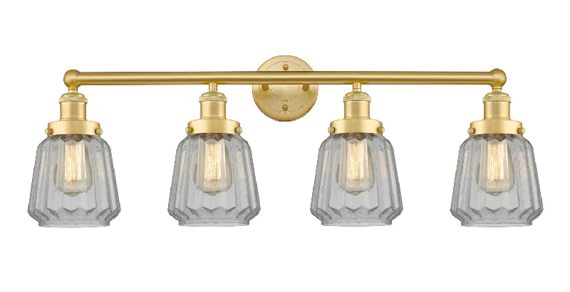 Industrial Area Lighting for Large Open SpacesEdison Four Light Bath Vanity