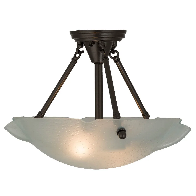 Industrial Area Lighting for Large Open SpacesAtelier Two Light Semi-Flushmount
