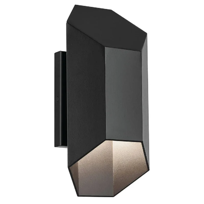 Industrial Wall - Mounted Lighting for Workshop WallsEstella 12 In 1-Light LED Outdoor Wall Light Dark Sky Compliant, Black Finish Industrial Wall - Mounted Lighting for Workshop WallsEstella 12 In 1-Light LED Outdoor Wall Light Dark Sky Compliant, Black Finish