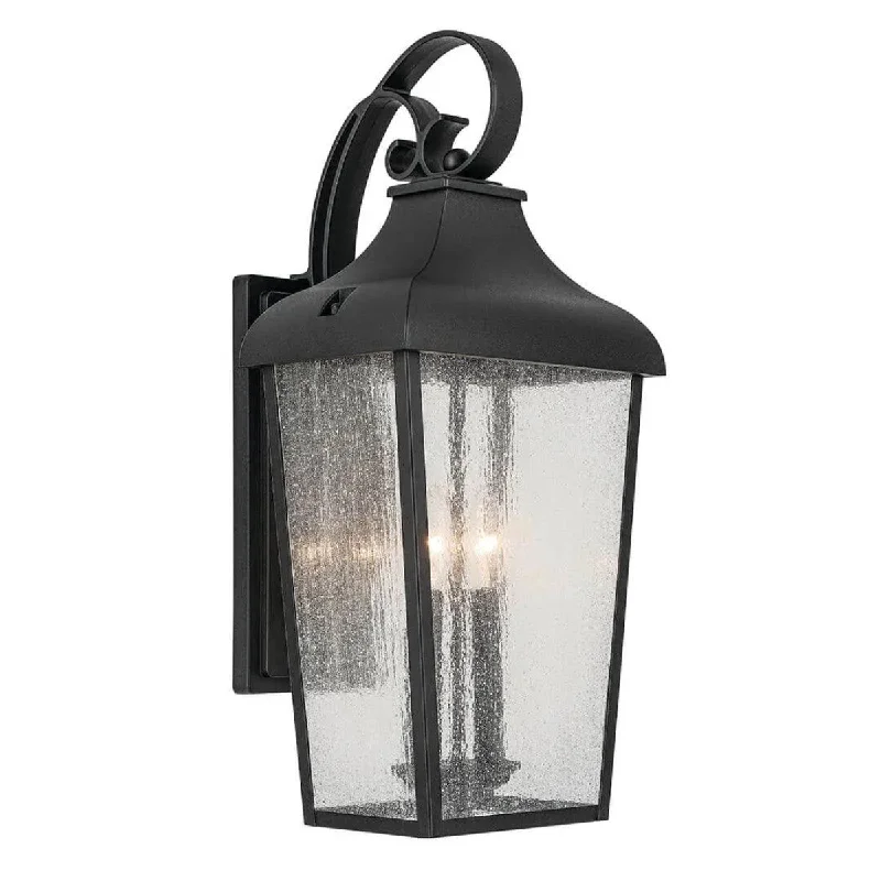Industrial Lighting for Automotive Manufacturing PlantsForestdale 21 In 2-Lights Outdoor Wall Light With Clear Seeded Glass, Black Industrial Lighting for Automotive Manufacturing PlantsForestdale 21 In 2-Lights Outdoor Wall Light With Clear Seeded Glass, Black