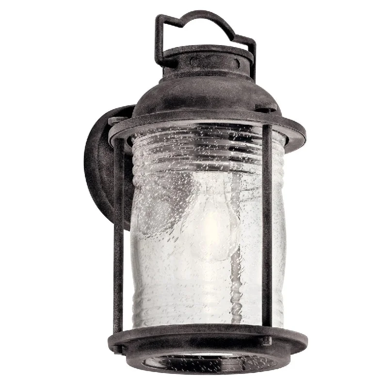 Industrial Lighting for Printing Press FacilitiesAshland Bay 13 In 1-Light Outdoor Wall Light With Clear Seeded Glass, Bronze Finish Industrial Lighting for Printing Press FacilitiesAshland Bay 13 In 1-Light Outdoor Wall Light With Clear Seeded Glass, Bronze Finish