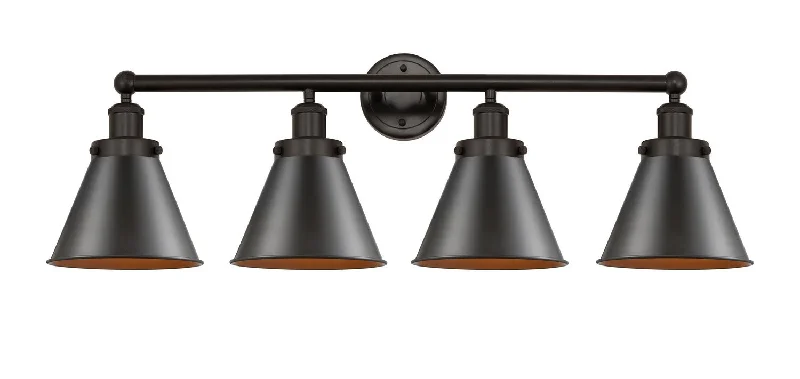 Energy - Efficient Industrial Lighting for Cost - SavingsFranklin Restoration Four Light Bath Vanity Energy - Efficient Industrial Lighting for Cost - SavingsFranklin Restoration Four Light Bath Vanity