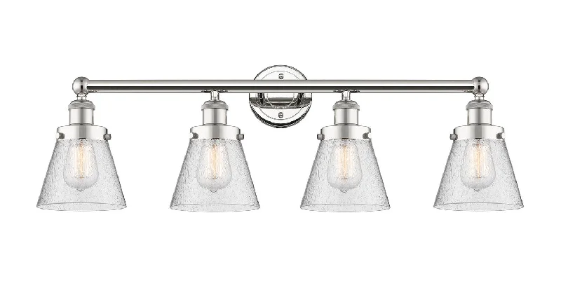 Dimmable Industrial Lighting for Ambiance ControlEdison Four Light Bath Vanity