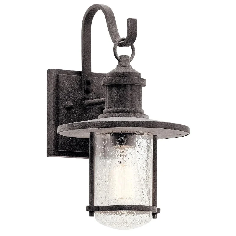 Waterproof Industrial Lighting for Wet AreasRiverwood 14 In 1-Light Outdoor Wall Light With Clear Seeded Glass, Bronze Finish Waterproof Industrial Lighting for Wet AreasRiverwood 14 In 1-Light Outdoor Wall Light With Clear Seeded Glass, Bronze Finish