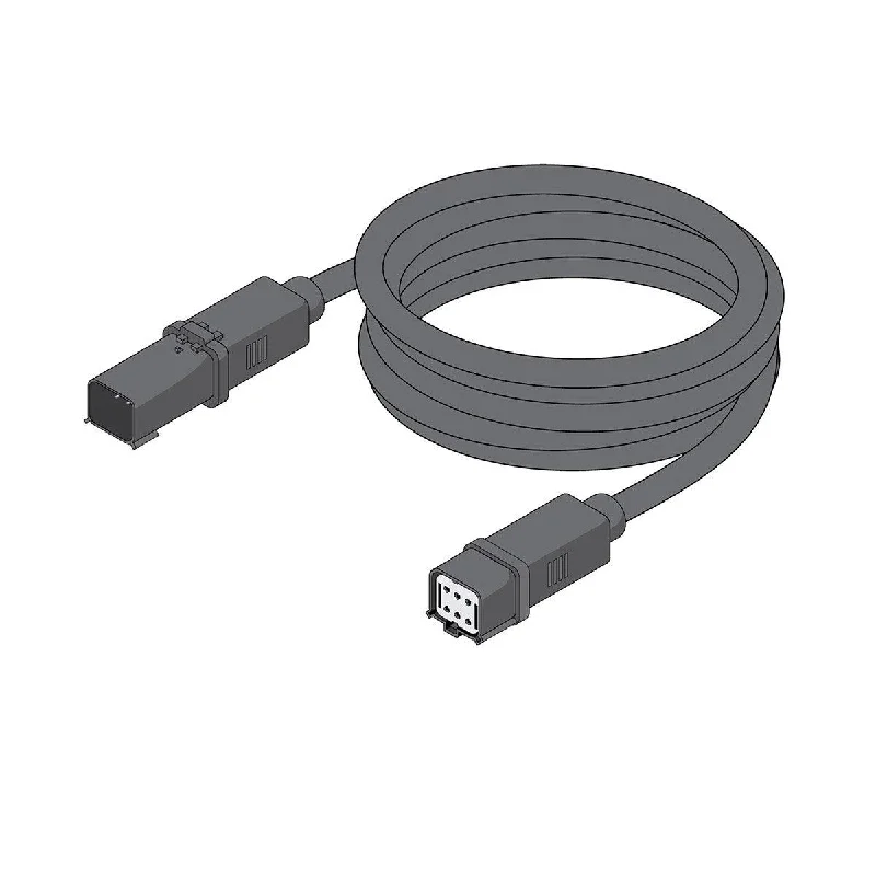Industrial Lighting for Textile MillsBROADWAVE LED Wall Washer Extension Cord, 15 Feet, Wet Location Connector, Black