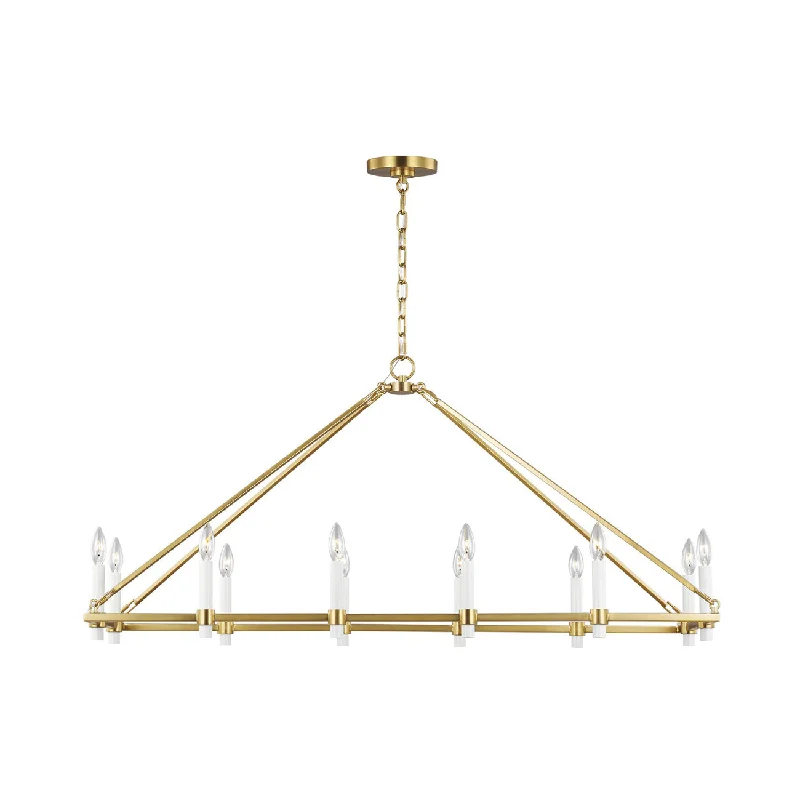 Contemporary track lighting in black finishMarston Linear Chandelier