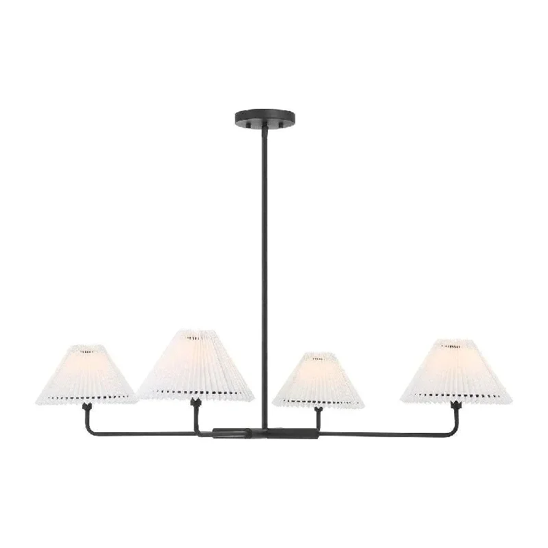 Track lighting for creating a moody atmosphereMeridian Chandelier