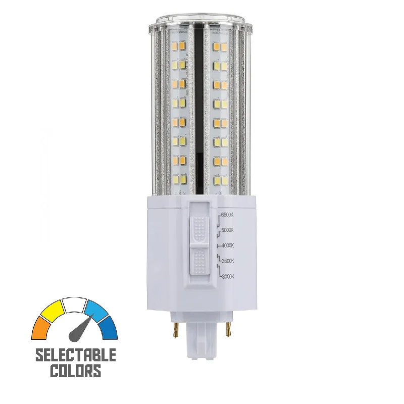Industrial Lighting for Metal Fabrication Shops2 pin PL LED Bulb, 22W, 2860lm, 3000K to 6500K, Universal, 42W CFL Equal, G24d Base, Ballast Bypass Industrial Lighting for Metal Fabrication Shops2 pin PL LED Bulb, 22W, 2860lm, 3000K to 6500K, Universal, 42W CFL Equal, G24d Base, Ballast Bypass