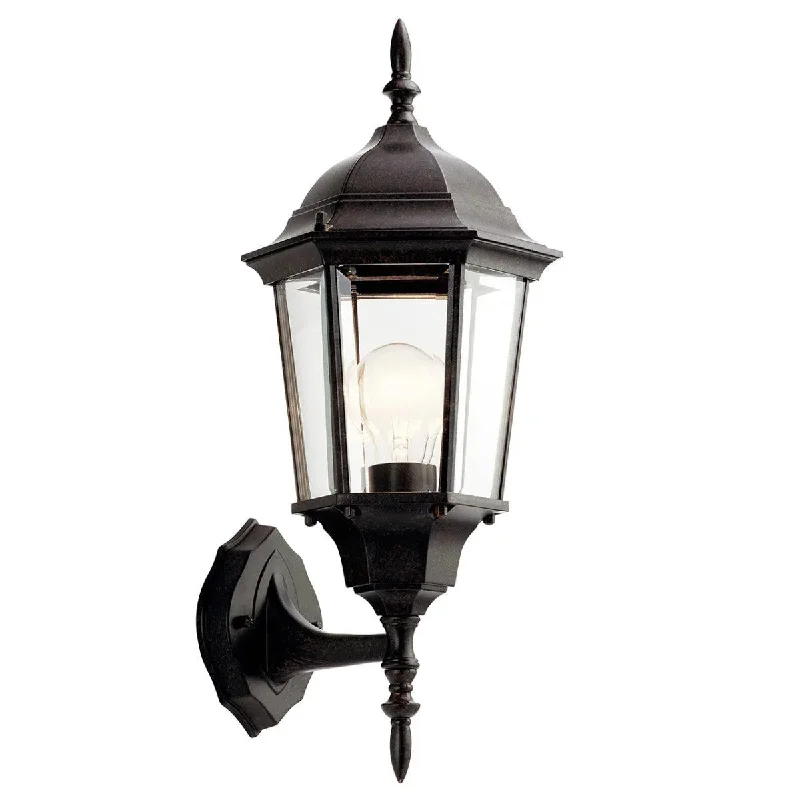 Dimmable Industrial Lighting for Ambiance ControlMadison 20 In 1-Light Outdoor Wall Light with Clear Beveled Glass, Bronze Finish Dimmable Industrial Lighting for Ambiance ControlMadison 20 In 1-Light Outdoor Wall Light with Clear Beveled Glass, Bronze Finish