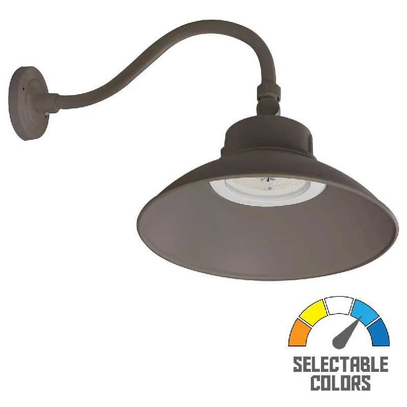 Explosion - Proof Industrial Lighting for Hazardous Locations23 in. LED Outdoor Wall Light 120-277V Selectable CCT Bronze Finish Explosion - Proof Industrial Lighting for Hazardous Locations23 in. LED Outdoor Wall Light 120-277V Selectable CCT Bronze Finish