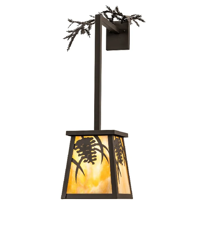 Industrial Lighting for Textile MillsPine Branch One Light Wall Sconce