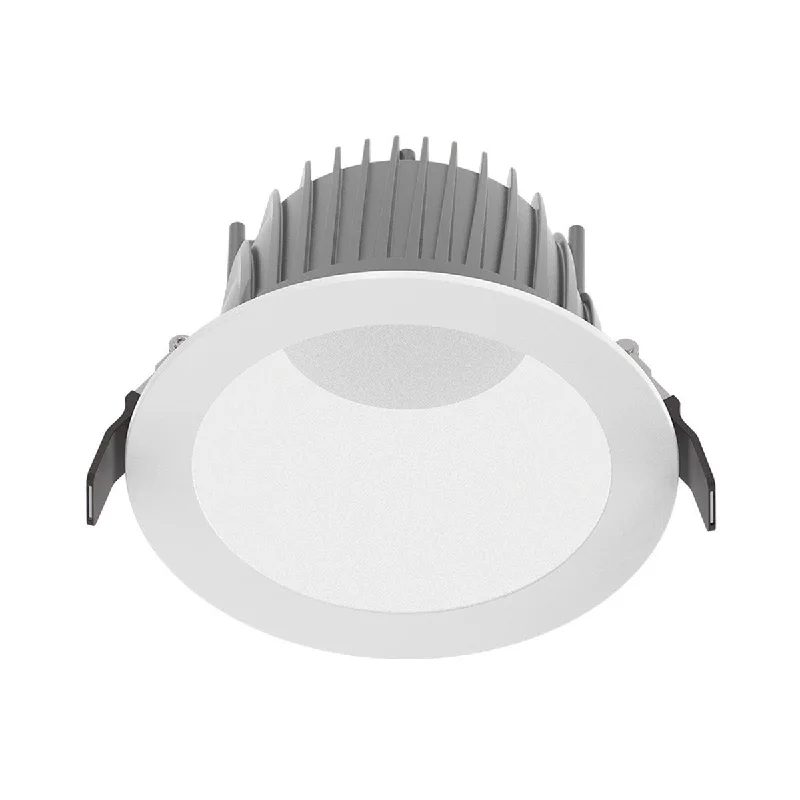 Shock - Resistant Industrial Lighting for Vibrating Machinery Areas6 Inch Deep Regress LED Commercial Downlight, 12W|18W|24W, 2000 Lumens, Selectable CCT, White Finish