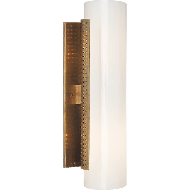 Modern track lighting with LED bulbsPrecision Cylinder Sconce