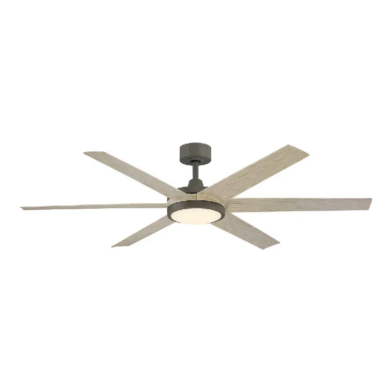 Adjustable Industrial Lighting for Flexible IlluminationBrawn 64 Inch Graphite Outdoor Smart Ceiling Fan with LED CCT Select Light Kit and Remote