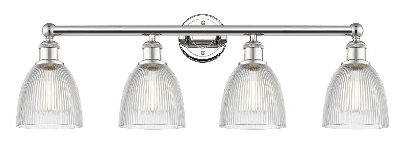 Dimmable Industrial Lighting for Ambiance ControlEdison Four Light Bath Vanity