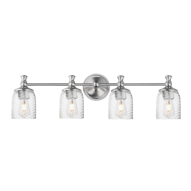 Low - Bay Industrial Lighting Fixtures for Small FactoriesSwirl Four Light Bath Vanity Low - Bay Industrial Lighting Fixtures for Small FactoriesSwirl Four Light Bath Vanity