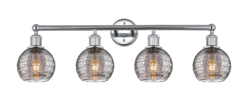 Industrial Exit Sign Lighting for Quick EvacuationEdison Four Light Bath Vanity
