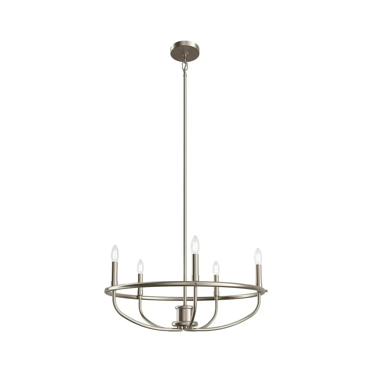 Track lighting with clear glass shadesBethel 5-Light Chandelier