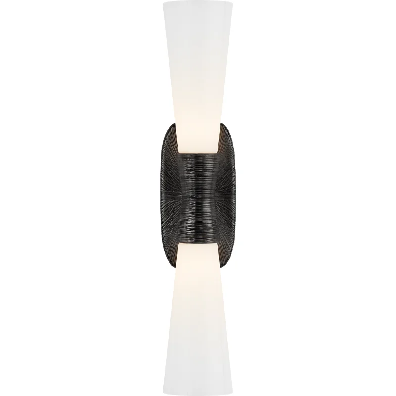 Track lighting with a sleek profileUtopia Large Double Bath Sconce
