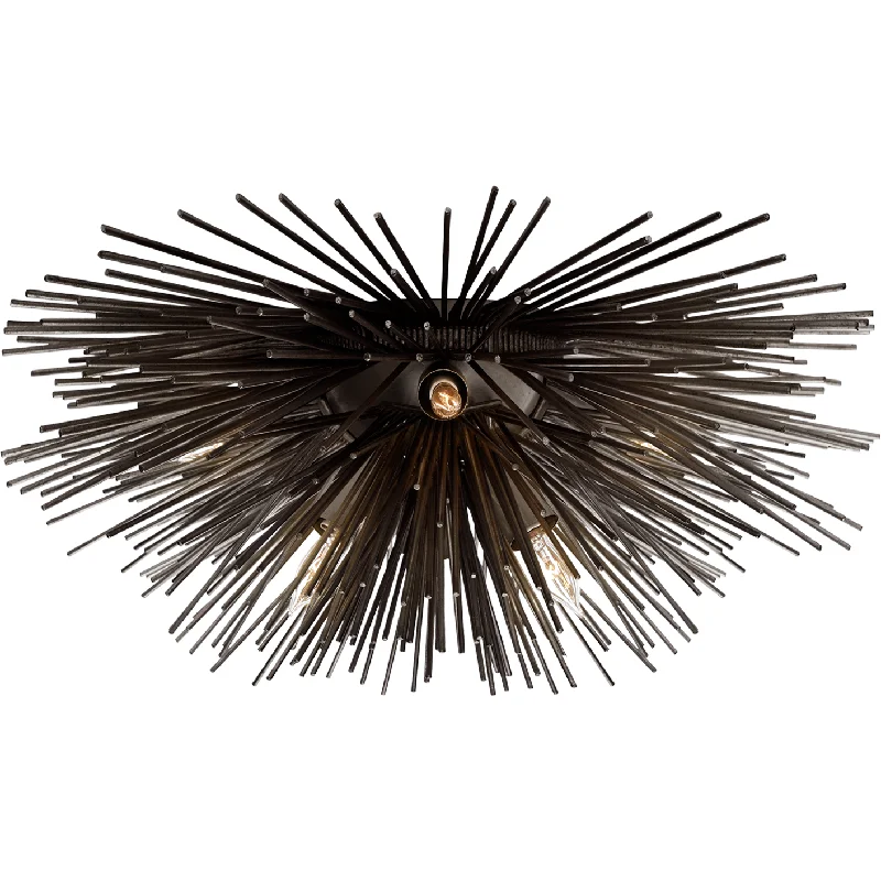 Track lighting for accentuating artworksStrada Small Flush Mount