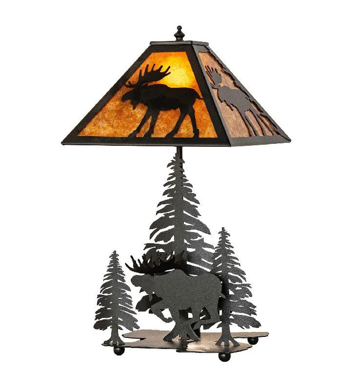 Industrial Pendant Lighting for Machine ShopsLone Moose Two Light Accent Lamp