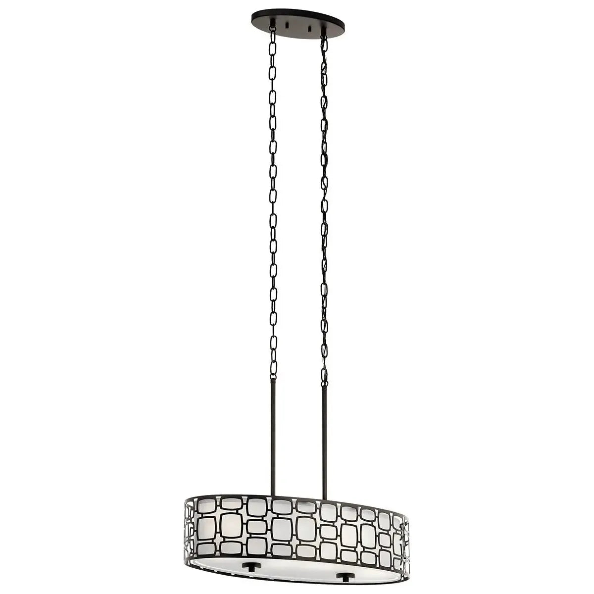 Smart track lighting with voice controlSabine 26" Oval Linear Pendant