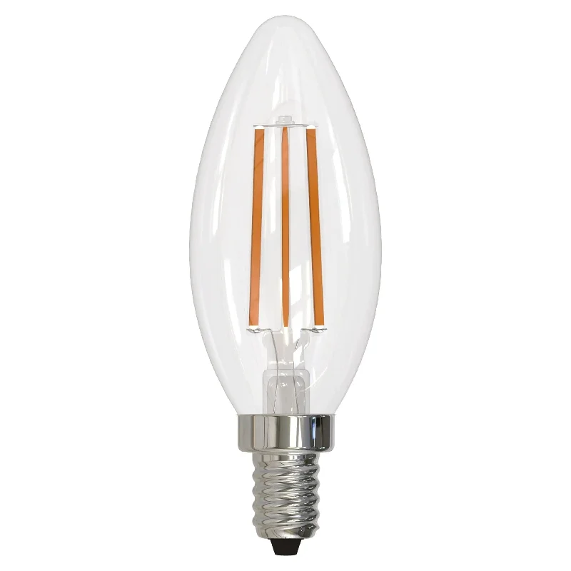 Track lighting with frosted glass shades6.5W LED B11 3000K FILAMENT E12 CLEAR