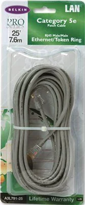 Track lighting for creating a focal pointBelkin Cat5E Snagless Patch Cable Rj45 Connectors 25 Ft. Gray